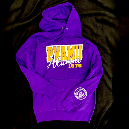 PV Alumni Customizable Hoodie - Purple