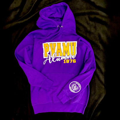 PV Alumni Customizable Hoodie - Purple