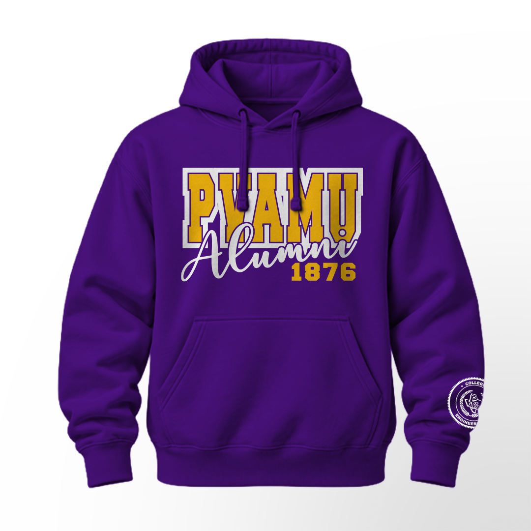 PV Alumni Customizable Hoodie - Purple